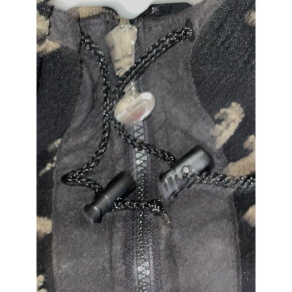 Vintage Obermeyer Fleece Sherpa Hooded Half Zip Pullover Top Size M - Picture 5 of 6